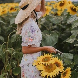 Needle & Thread Floral Elsa Mini Dress